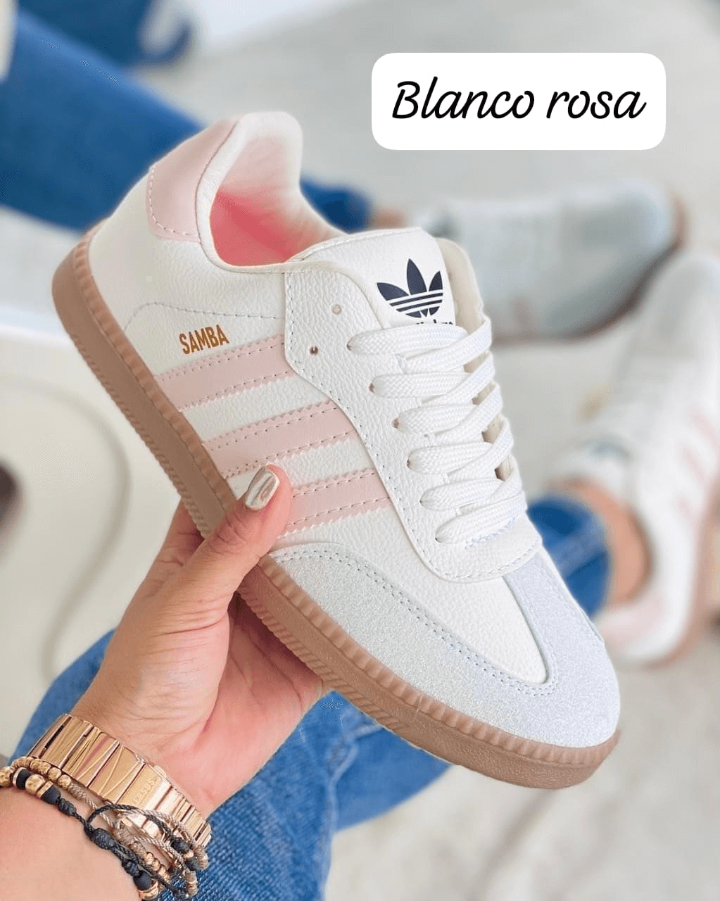 Tenis Balanci Dama Gris Naranja