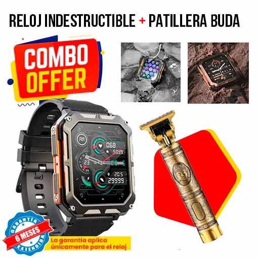 😱 COMBO RELOJ INDESTRUCTIBLE + PATILLERA BUDA 😱