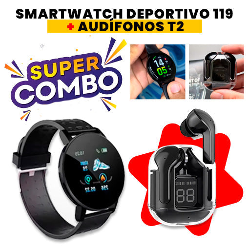 ¡Combo Smartwatch 119 plus + Audífonos Air 31! 🎁✅