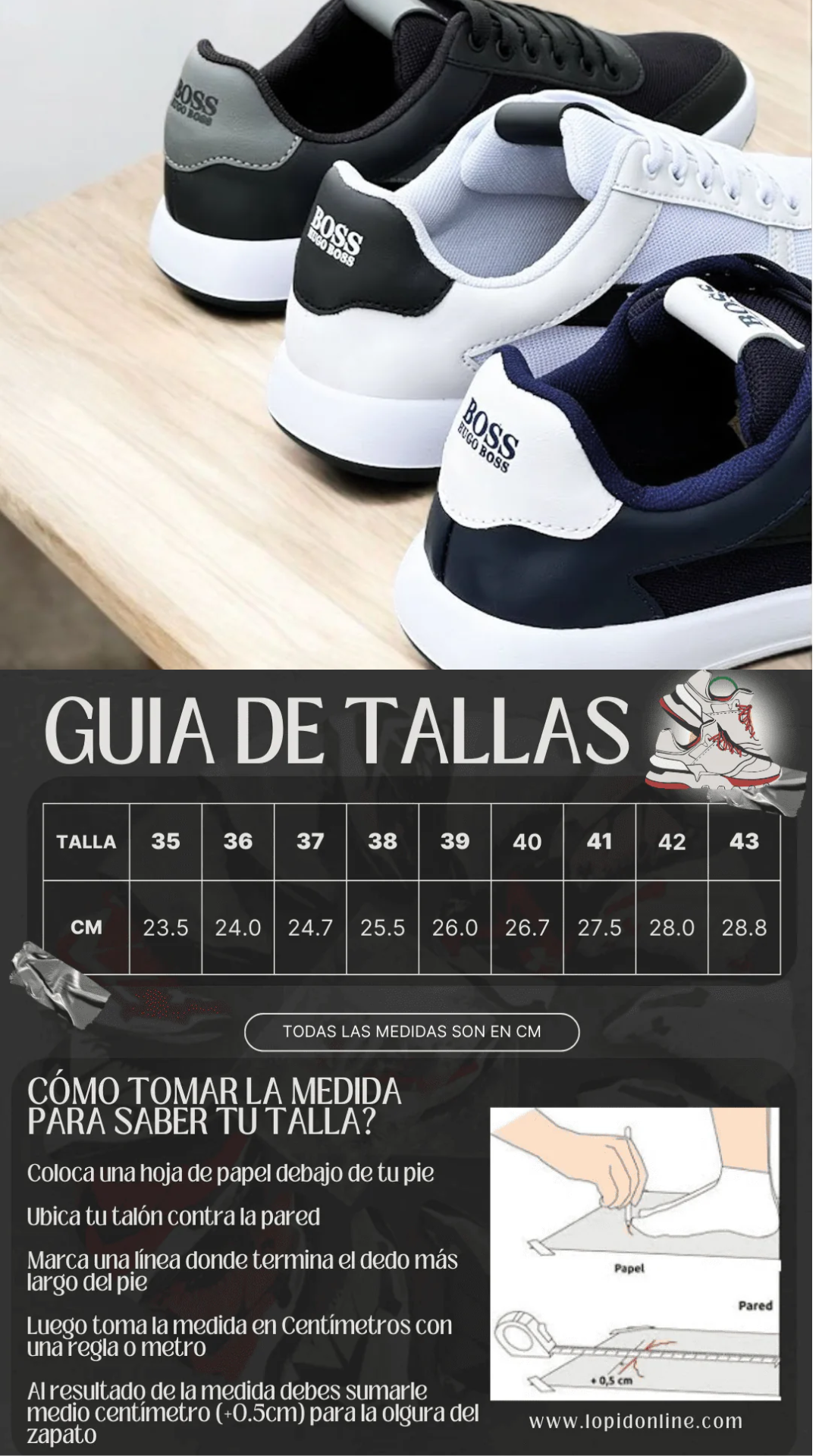 🔥GRAN LIQUIDACIÓN🔥 TENIS HUGO BOSS CLÁSICOS