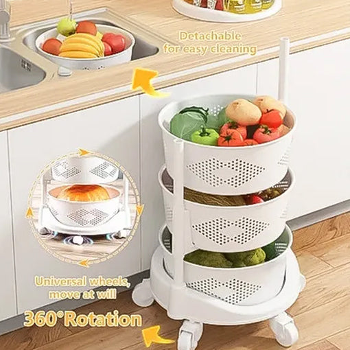 ESTANTE GIRATORIO + CANASTA DE ROPA GRATIS 🤩😱