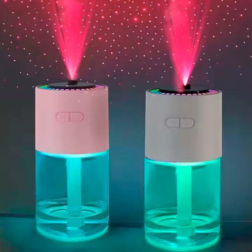 Humidificador starlightHUMIDIFICADOR STARLIGHT + 6 ESENCIAS GRATIS 😱✨ ¡Proyección + luz nocturna + humidificador!