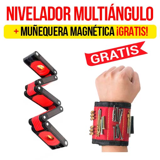 ✅Nivelador multiángulo magnético + 1 Muñequera magnética🎁 ¡GRATIS!