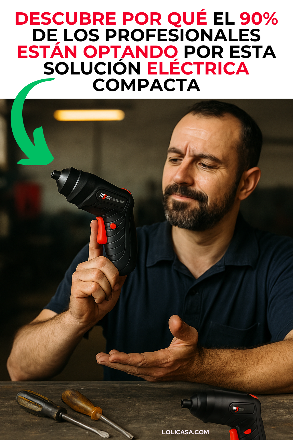 Destornillador eléctrico + Maletín profesional ¡HOY!