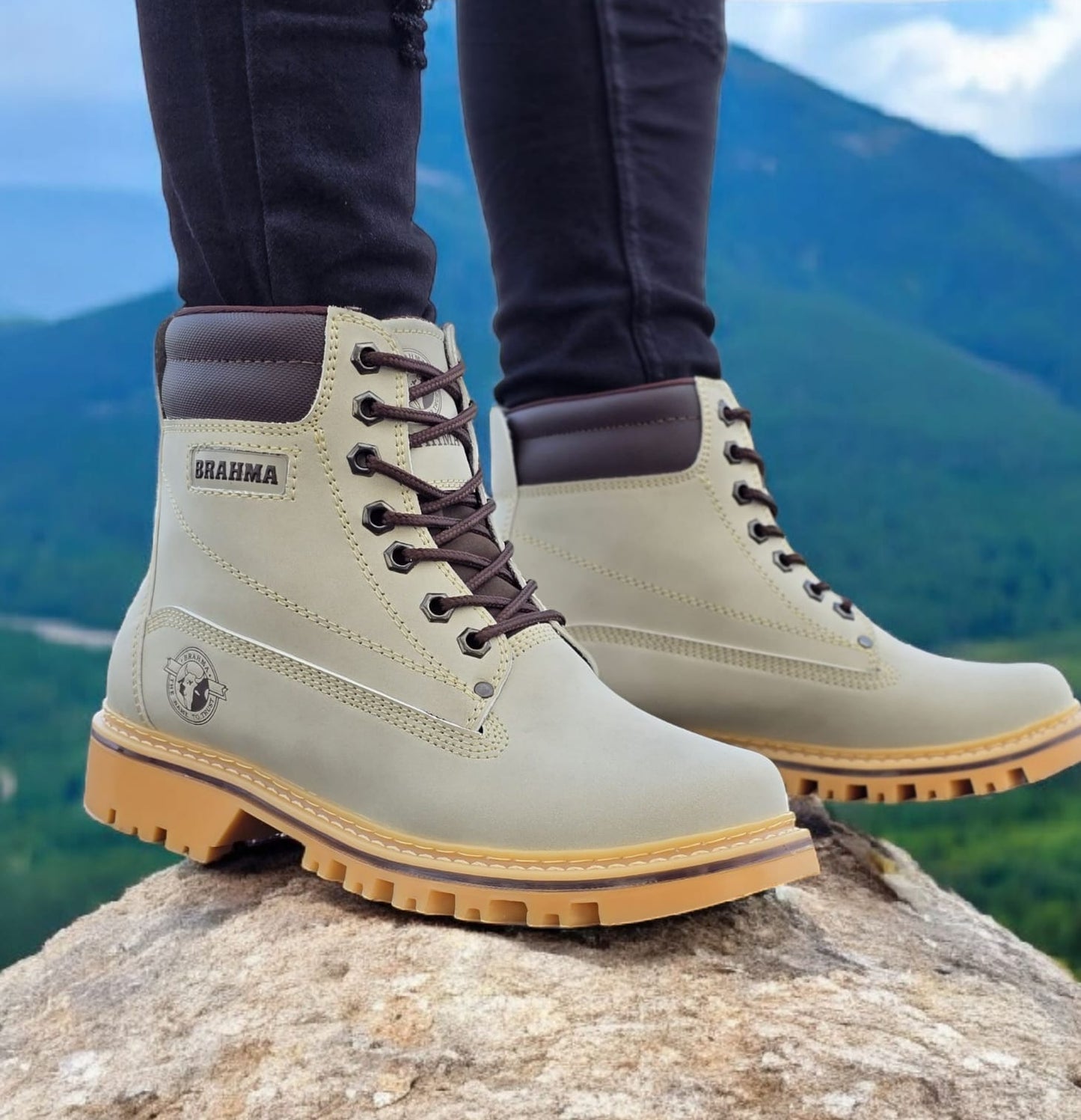 Botas Brahma Caballero 100% Cosidas + ¡3 Pares de Medias Gratis!