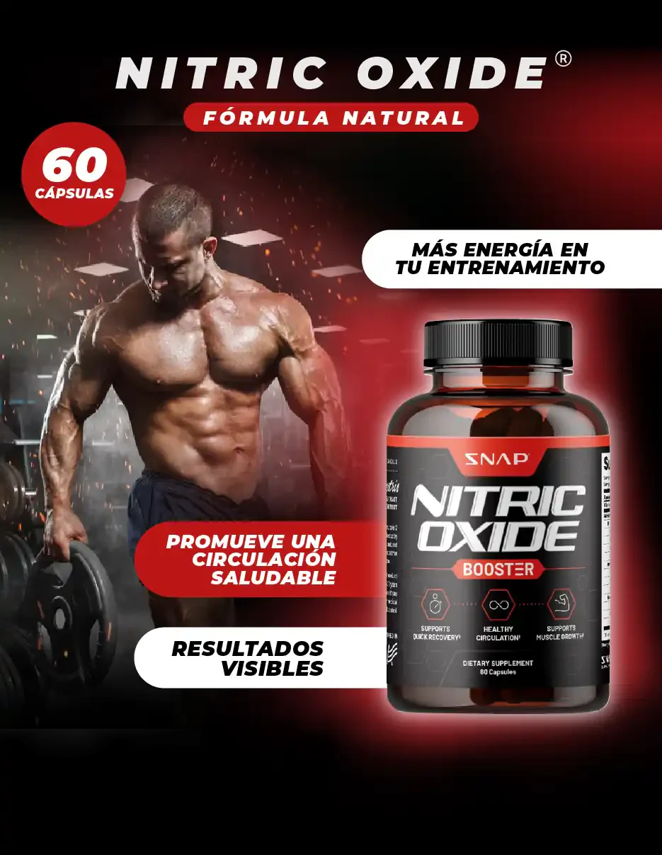 NITRIC OXIDE SNAP ORIGINAL- ERECCIONES MÁS DURAS. MAYOR SENSIBILIDAD Y PLACER. MÁS ENERGÍA PARA RENDIR COMO NUNCA.