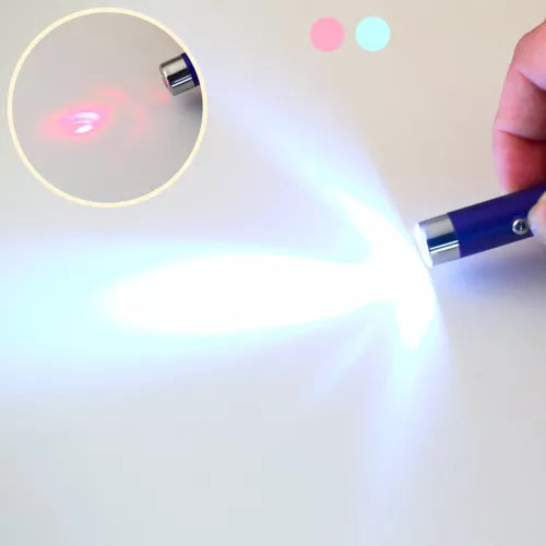 Llavero laser 3 en 1 con probador de Billetes / Luz intermitente / Potente