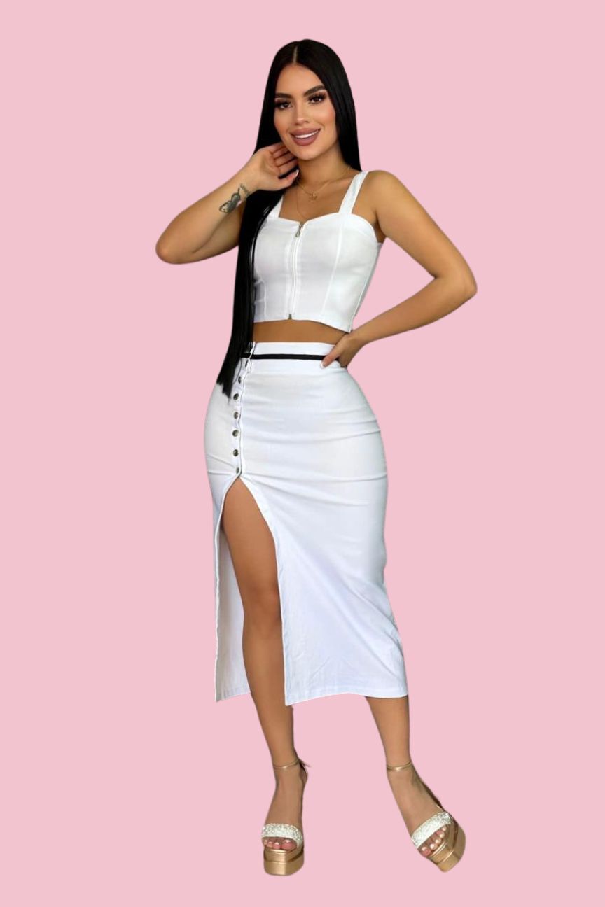 Conjunto Falda Y Blusa