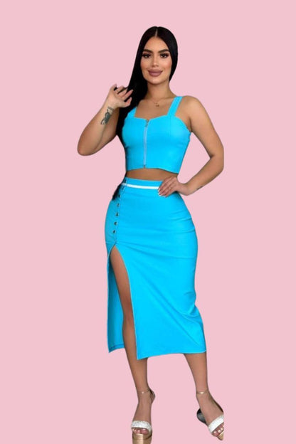 Conjunto Falda Y Blusa