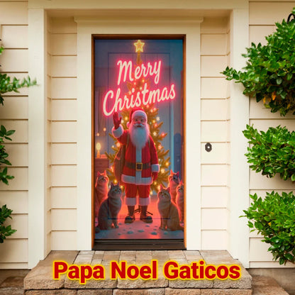 Transforma tu Puerta con JingleDoor – Cubierta Elástica Navideña