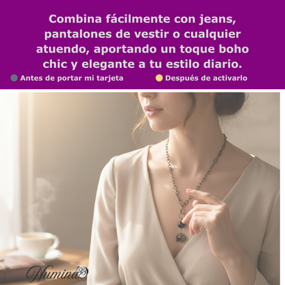 Collar de Borreguito con Piedra Ágata