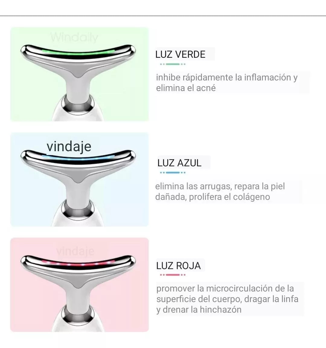 LiftGlow 2.0 - Masajeador Facial Reductor Arrugas Y Papada
