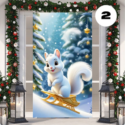 🎅2 FUNDAS NAVIDEÑAS PARA PUERTAS🚪