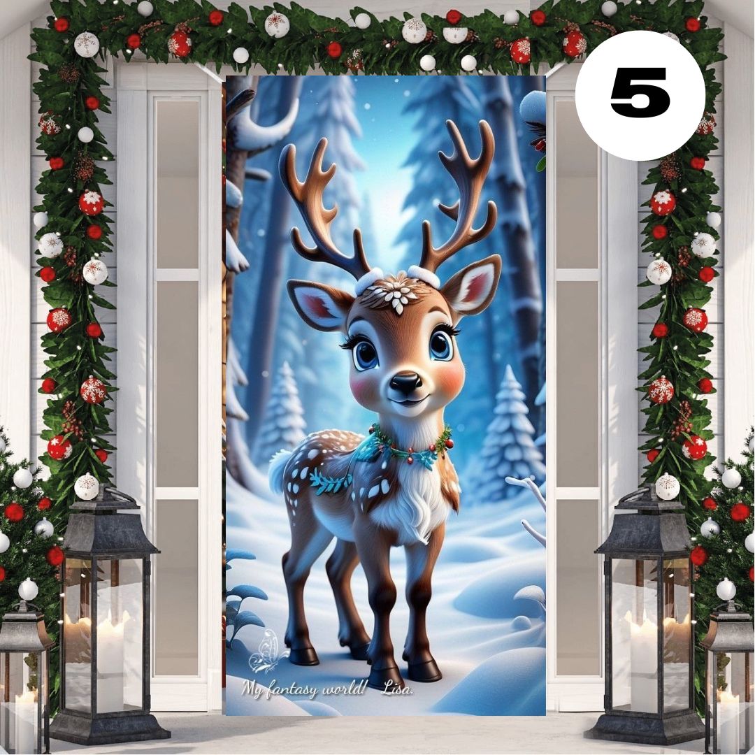 🎅2 FUNDAS NAVIDEÑAS PARA PUERTAS🚪