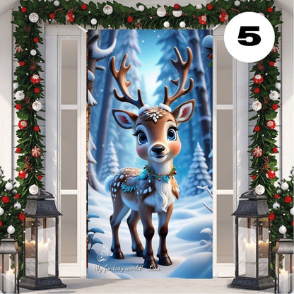 🎅2 FUNDAS NAVIDEÑAS PARA PUERTAS🚪
