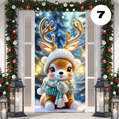 🎅2 FUNDAS NAVIDEÑAS PARA PUERTAS🚪