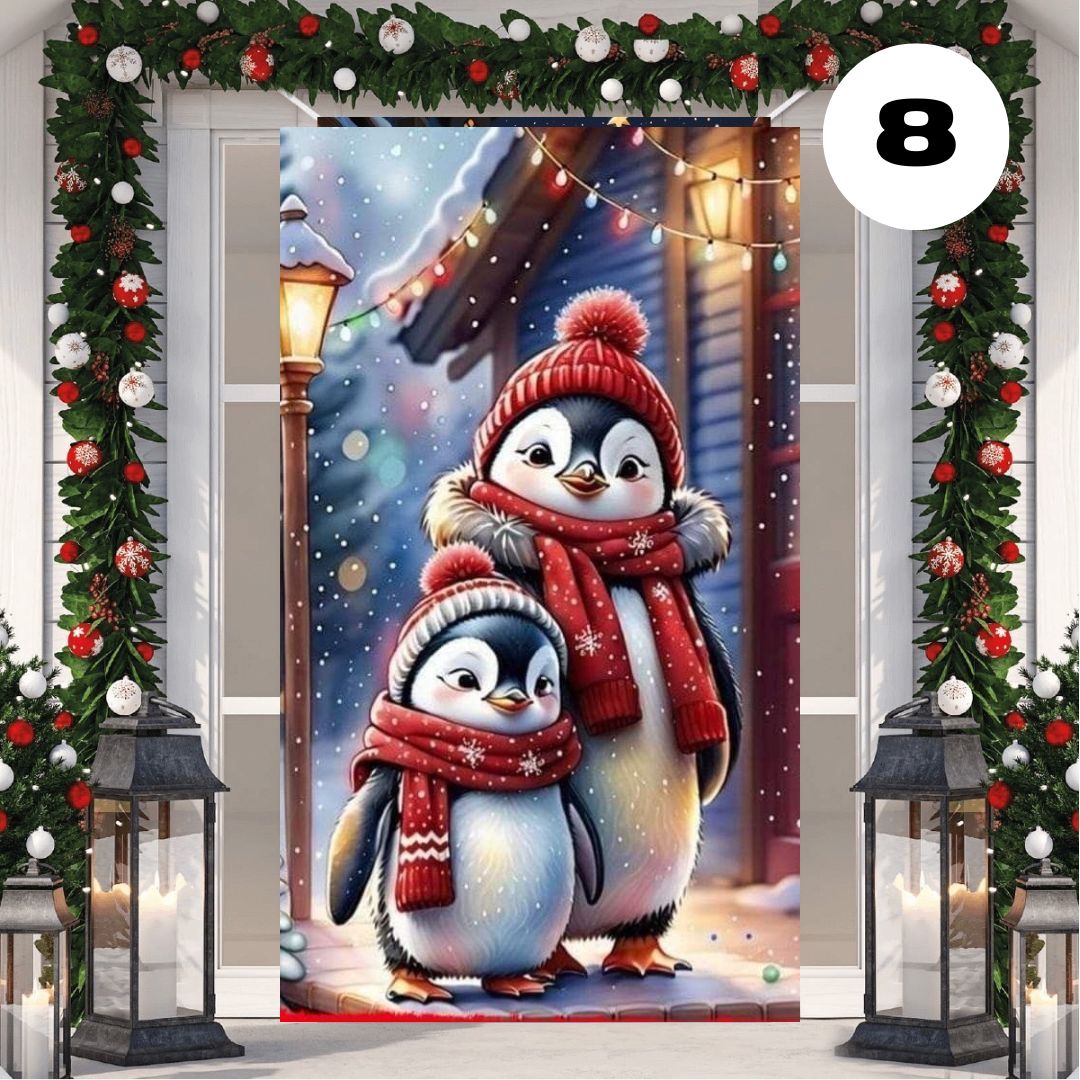 🎅2 FUNDAS NAVIDEÑAS PARA PUERTAS🚪