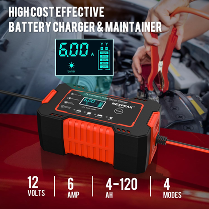 Cargador De Batería Profesional Para Vehículos 🚗+ REGALO OFERTA DISPONIBLE HASTA LAS 23:59