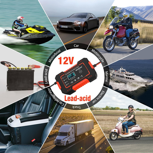 Cargador De Batería Profesional Para Vehículos 🚗+ REGALO OFERTA DISPONIBLE HASTA LAS 23:59