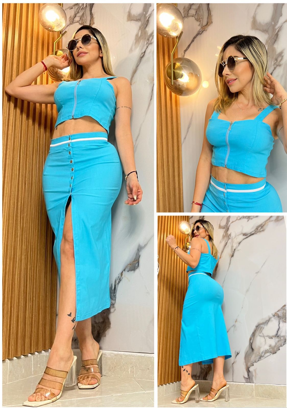 Conjunto Falda Y Blusa