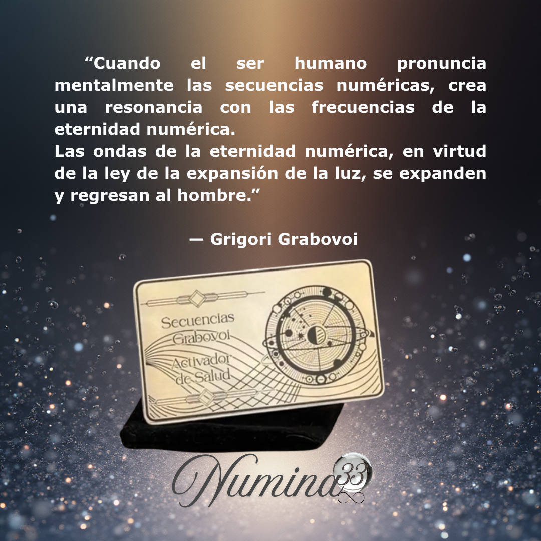 Tarjeta de Frecuencia® Números que vibran en armonía contigo.