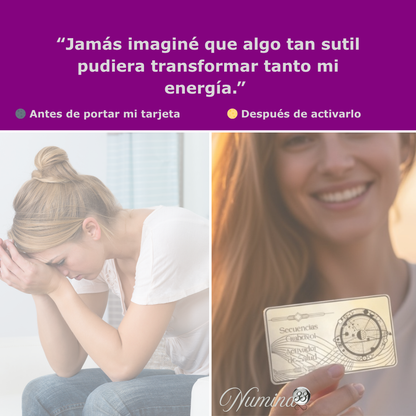 Tarjeta de Frecuencia® Números que vibran en armonía contigo.