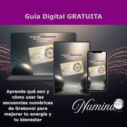 Tarjeta de Frecuencia® Números que vibran en armonía contigo.