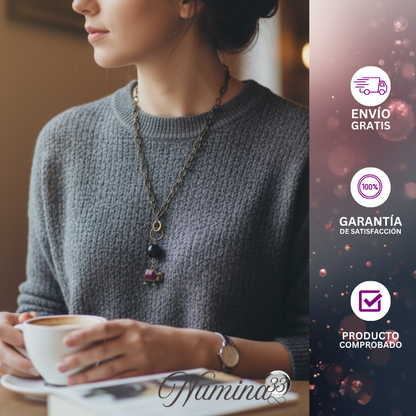 Collar de Borreguito con Piedra Ágata