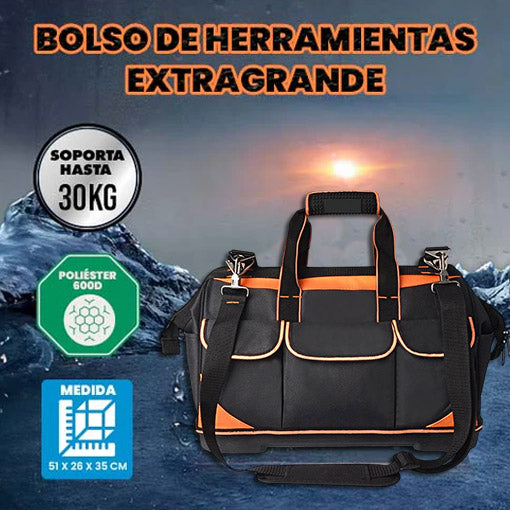 BOLSO PARA HERRAMIENTAS EXTRAGRANDE 51 CM DE LARGO🛠️🧰