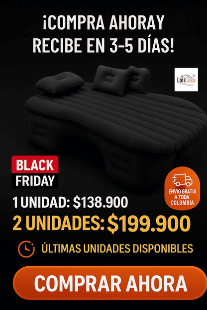 😴Cama inflable portáril, carro y hogar/ ÚLTIMAS UNIDADES HASTA LAS 23:59🚨