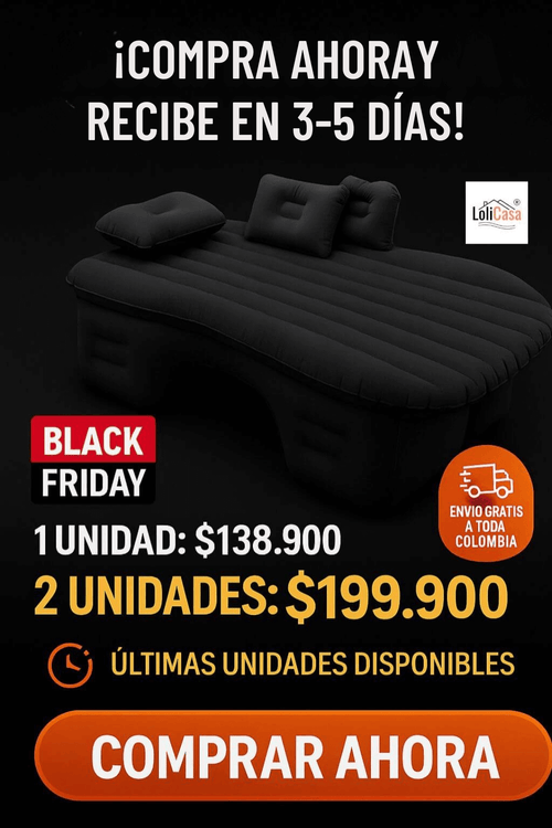 😴Cama inflable portáril, carro y hogar/ ÚLTIMAS UNIDADES HASTA LAS 23:59🚨
