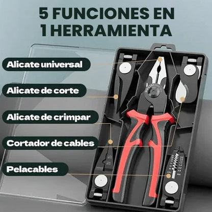 ALICATE TODO EN 1 + ALICATE 5 EN 1 + CINTA LÍQUIDA AISLANTE 🎁 GRATIS 🎁