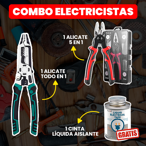 ALICATE TODO EN 1 + ALICATE 5 EN 1 + CINTA LÍQUIDA AISLANTE 🎁 GRATIS 🎁