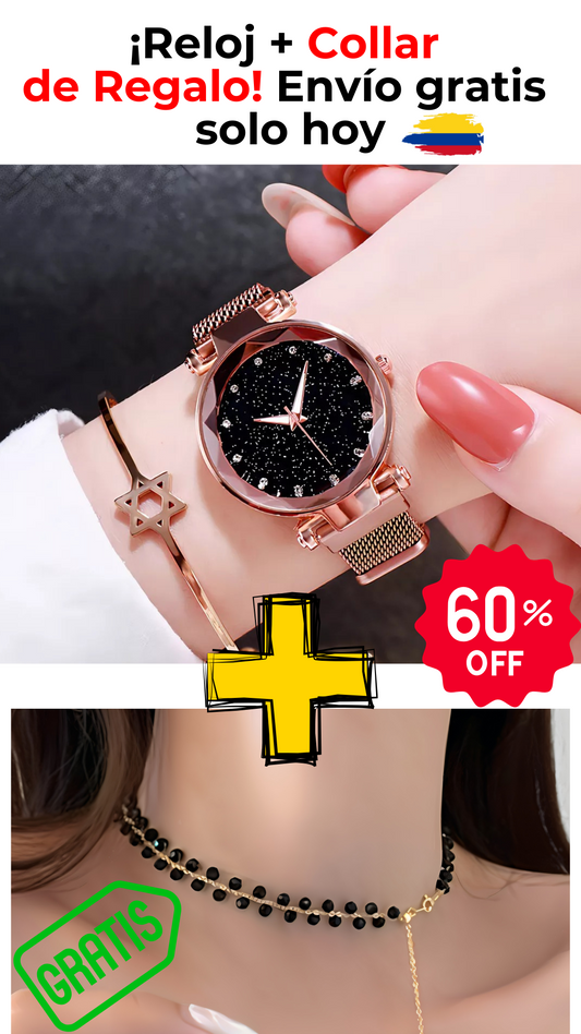 PROMO | Starry Watch +collar gargantilla  ¡Regalo exclusivo comprando hoy! 🎁