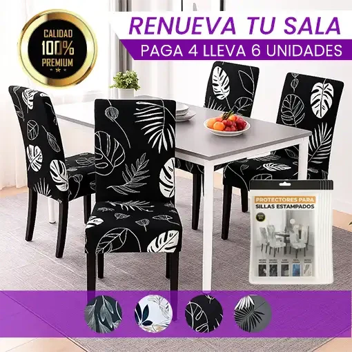 PROTECTORES PARA SILLAS ESTAMPADOS ¡Pague 4 y lleve 6! 🤩🪑