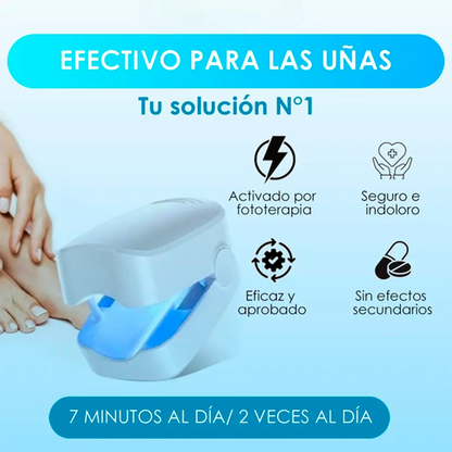 ¡Deshazte de los hongos y uñas débiles en solo 6 ciclos! Tratamiento láser rápido y seguro con CuraLáser.
