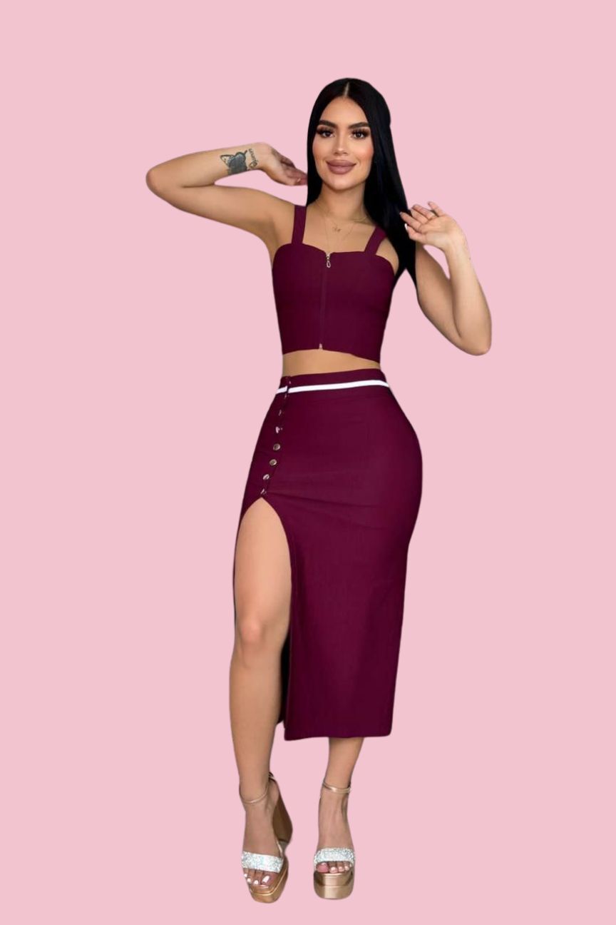 Conjunto Falda Y Blusa