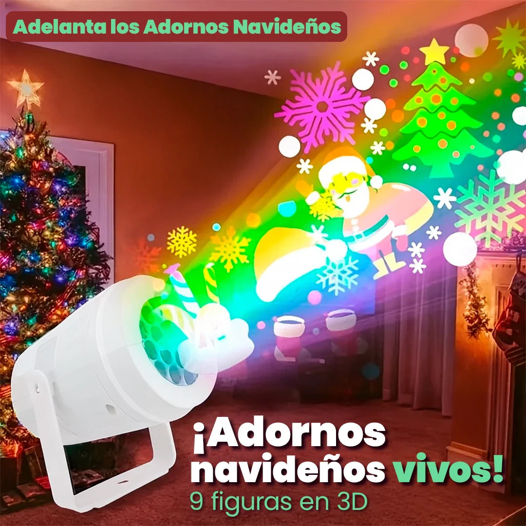 Proyector FestiLuz de Figuras Navideñas