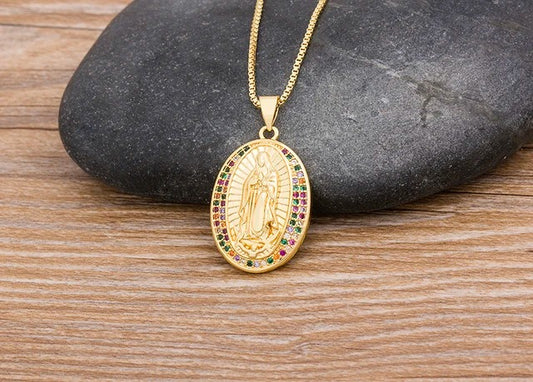 Elegante Collar Virgen María🎁