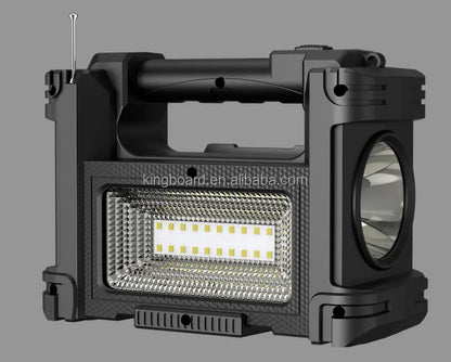 MEGA Planta solar  8 en 1 doble reflector, carga celulares, panel solar, bluetooth, USB, SD, Radio FM,  GRATIS 1 bombillos
