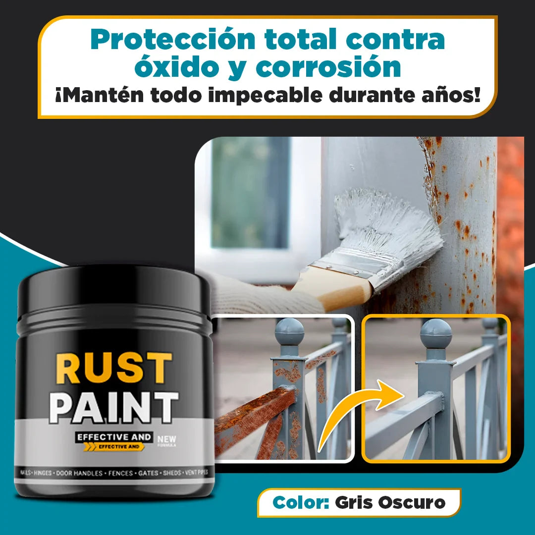 MetalGuard - Pintura Antióxido Profesional | Máxima Protección y Acabado Mate Gris Oscuro