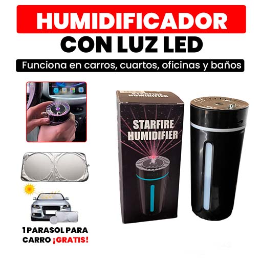 Humificador Led + 1 Parasol interior ¡GRATIS! 🎁