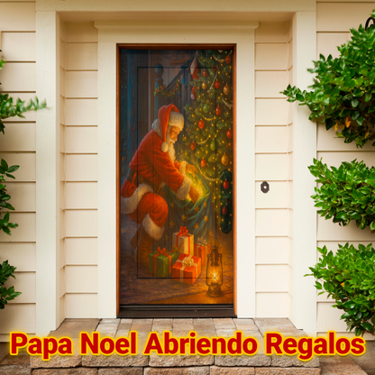 Transforma tu Puerta con JingleDoor – Cubierta Elástica Navideña
