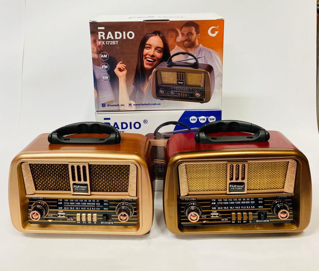 Radio Recargable Vintage carga celulares