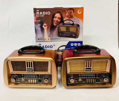 Radio Recargable Vintage carga celulares