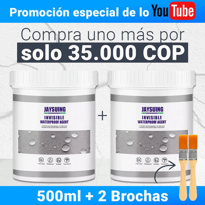 Impermeabiliza más por menos: Combo 2×500 ml + 2 brochas