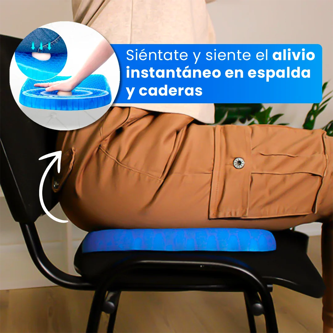 SitWell Cojín Ergonómico con Gel Transpirable – Corrige la Postura