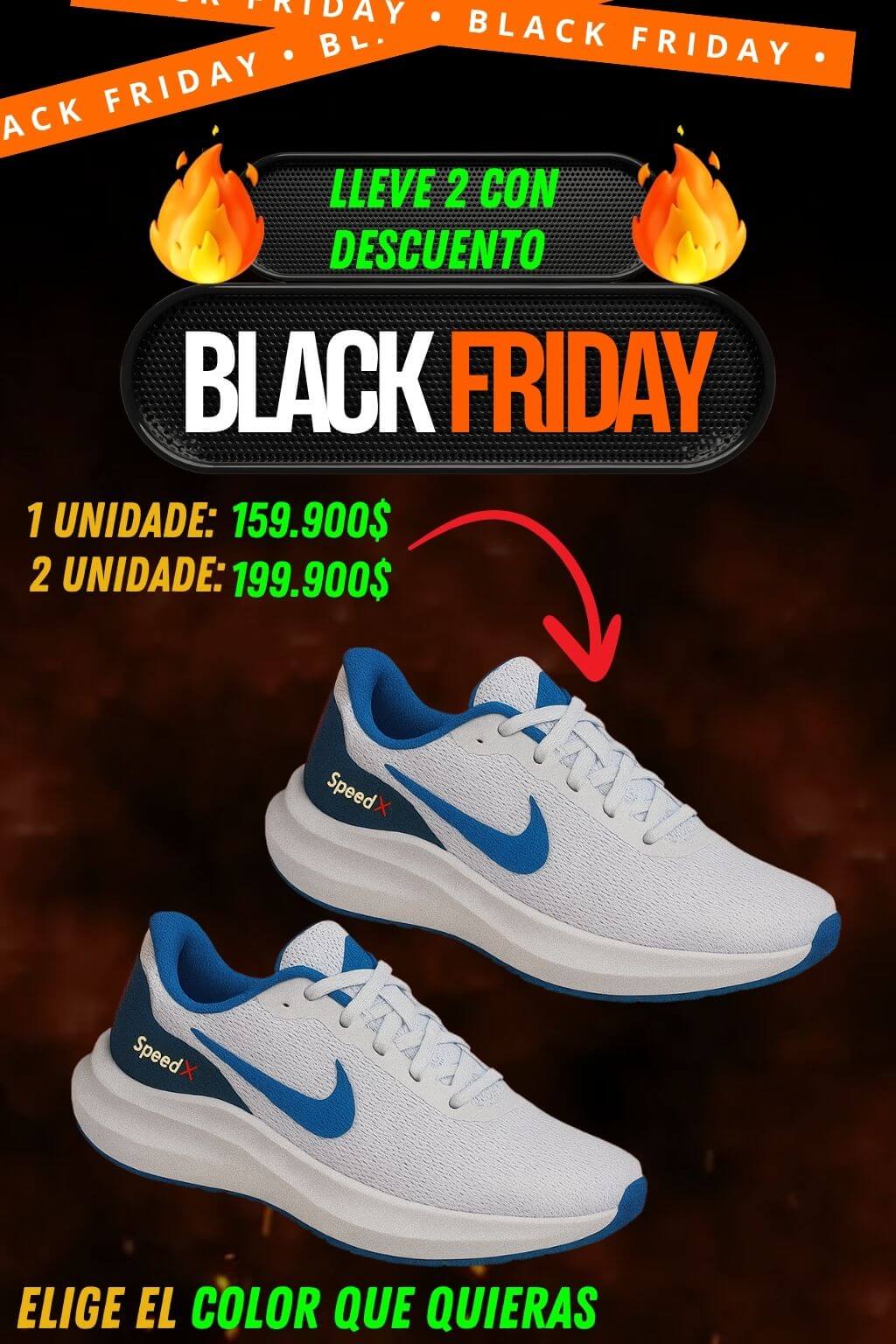 TENIS NK SPEEDX UNISEX/ ÚLTIMAS UNIDADES DE BLACK FRIDAY HASTA LAS 23:59