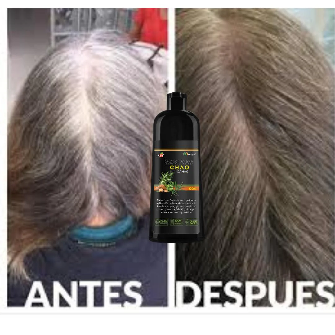 SHAMPOO CHAO  CANAS + TRATAMIENTO - Cobertura Natural en Minutos