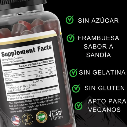 GOMAS SHILAJIT MEGA OFERTA 2X/ Rendimiento mejorado ÚLTIMAS UNIDADES HASTA LAS 23:59